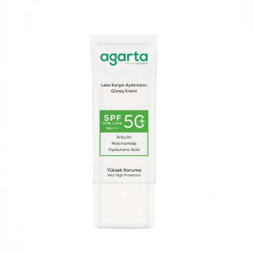 Leke Karşıtı Aydınlatıcı Spf+50 Yüz Güneş Kremi 50 Ml